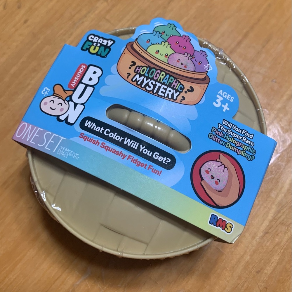 NEW Holographic Mystery Squish Squashy Toy- Holographic Glitter Dumpling Series